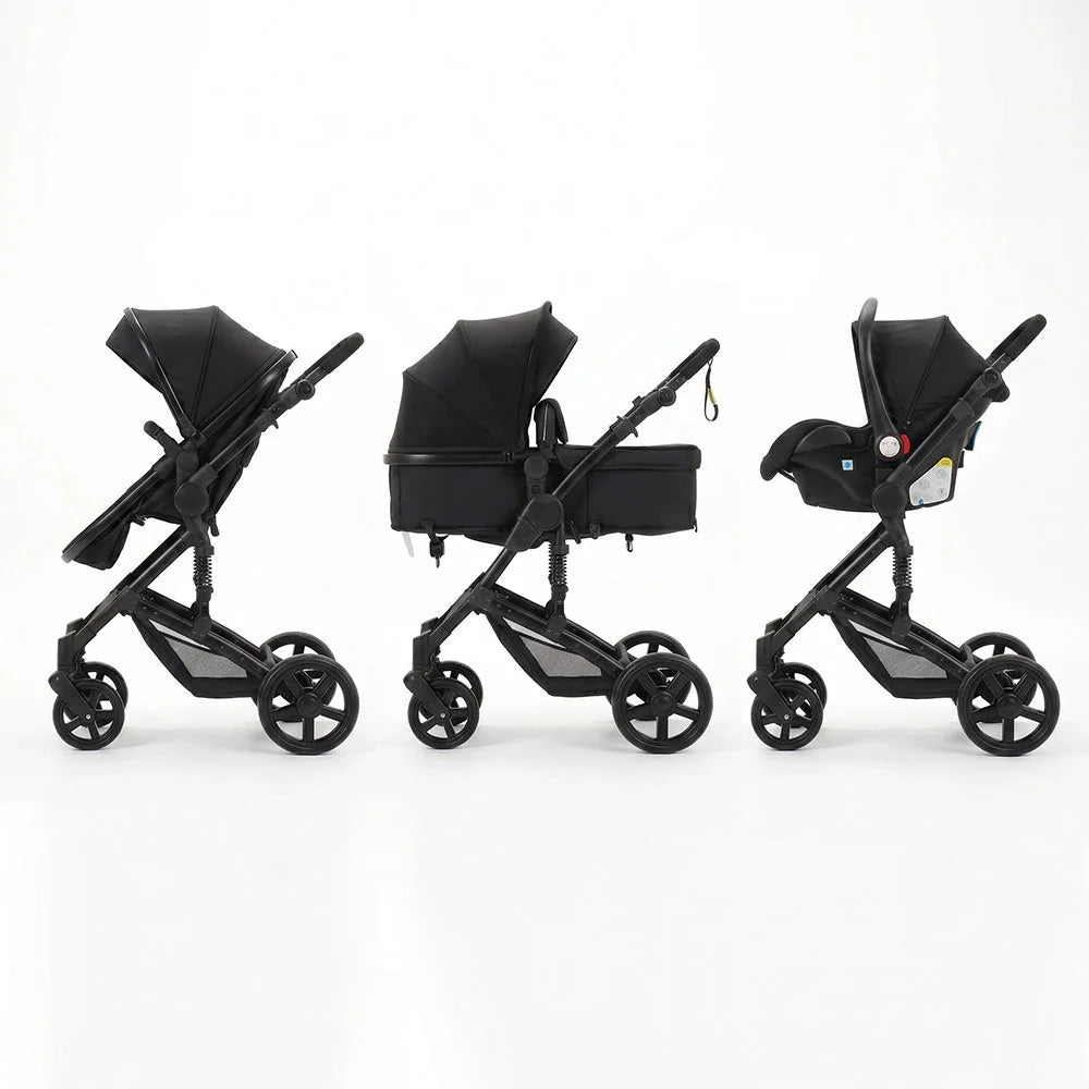 Strolla Confort - Poussette 3 en 1 Polyvalente avec Suspensions