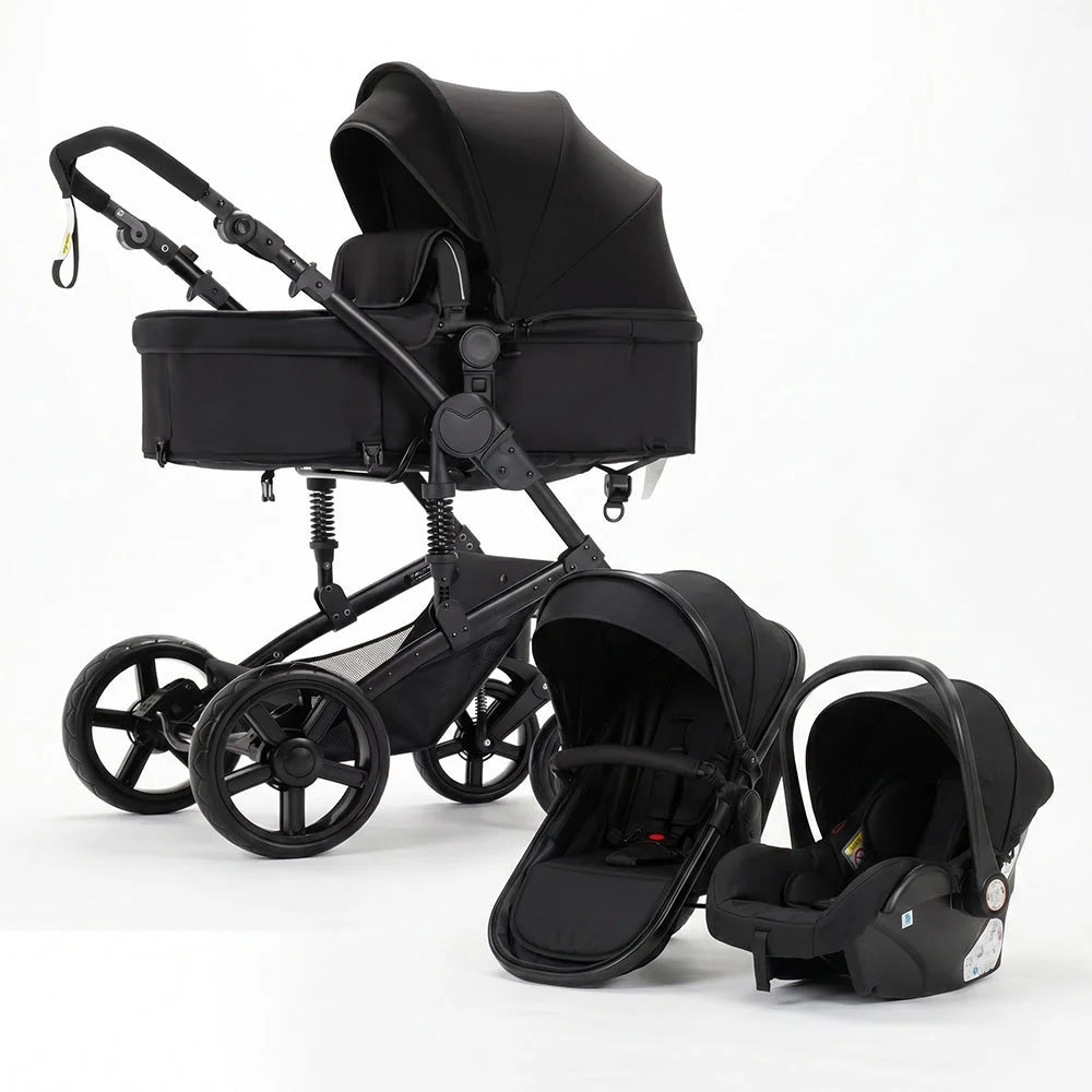 Strolla Confort - Poussette 3 en 1 Polyvalente avec Suspensions