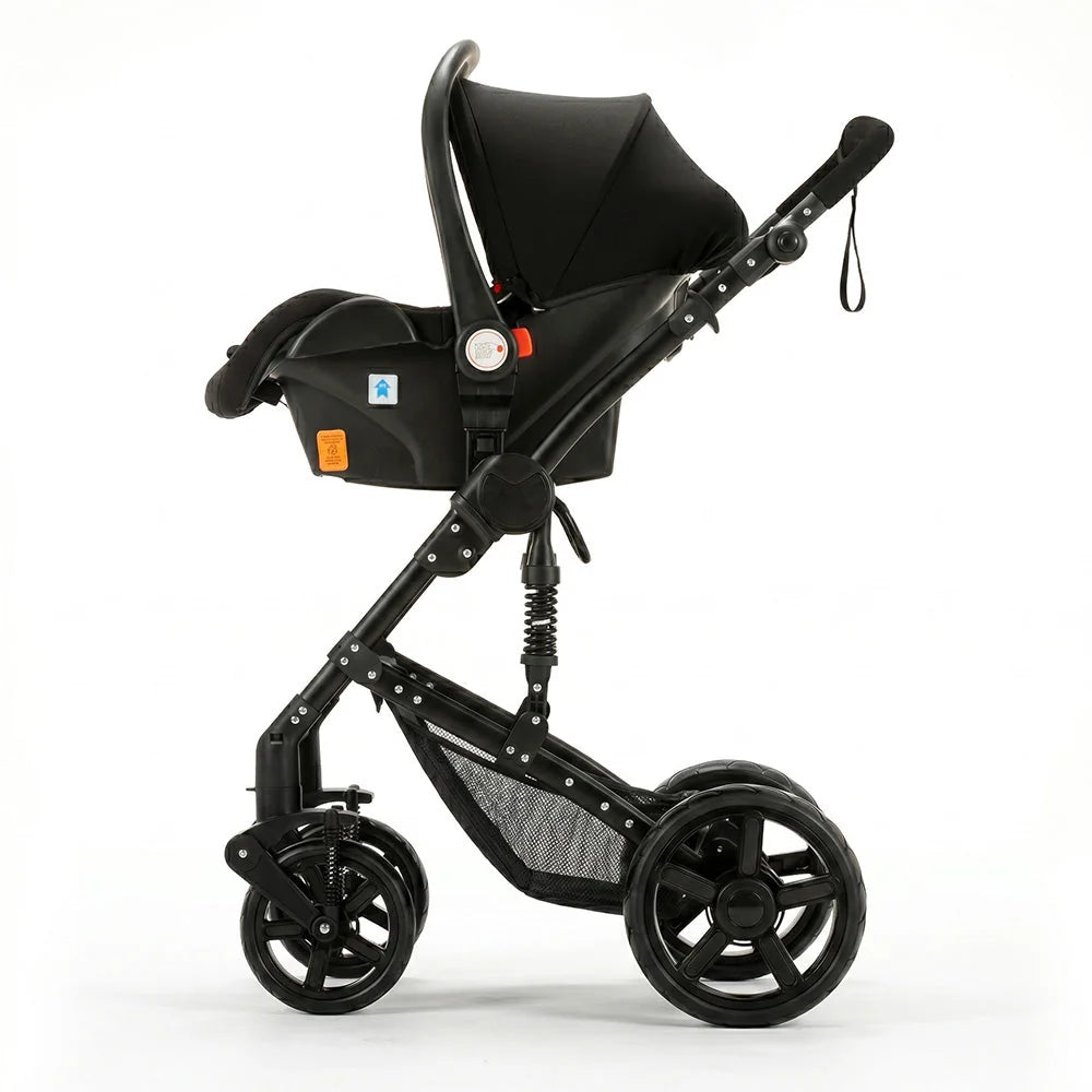 Strolla Confort - Poussette 3 en 1 Polyvalente avec Suspensions