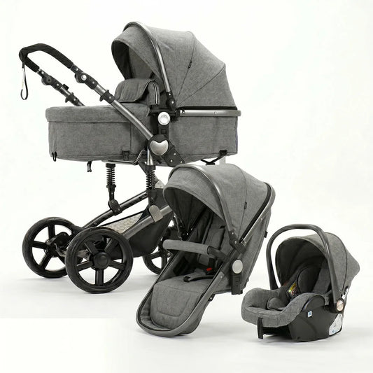Strolla Confort - Poussette 3 en 1 Polyvalente avec Suspensions