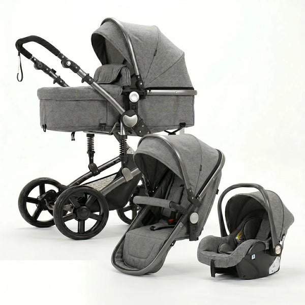 Strolla Confort - Poussette 3 en 1 Polyvalente avec Suspensions