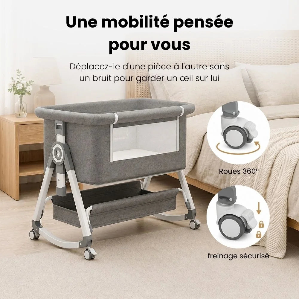 Cododo Initial – Lit Cododo Évolutif avec Roulettes 360°
