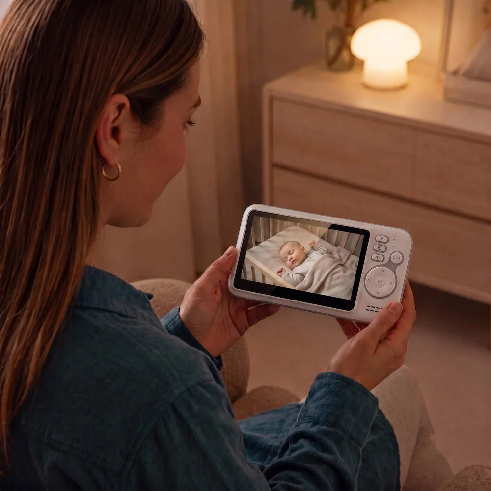 Babyphone Vidéo Sans WiFi – Écran Autonome 24h et Zoom Sécurité