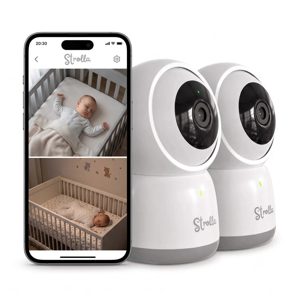Babyphone Vidéo Double Caméra 1080P – Écran Divisé Sans WiFi