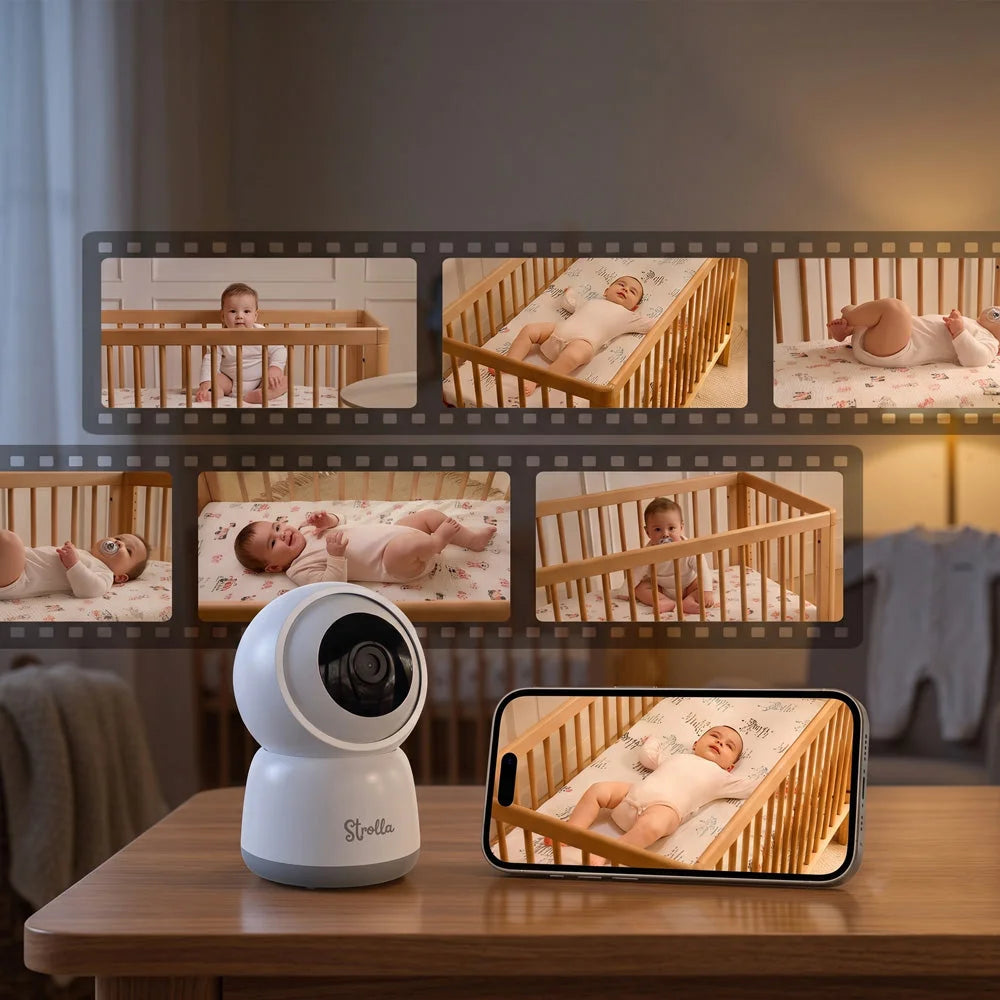 Babyphone Vidéo Double Caméra 1080P – Écran Divisé Sans WiFi