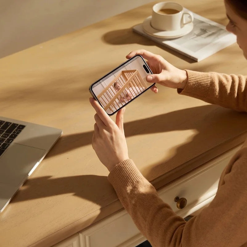 Babyphone Vidéo Double Caméra 1080P – Écran Divisé Sans WiFi