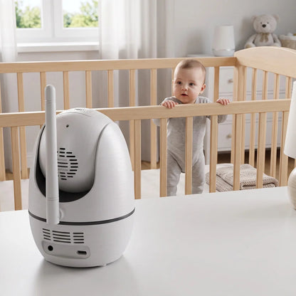Babyphone Double Caméra Panoramique – Grand Écran 5" Sans WiFi