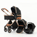 Poussette Bébé Trio 3 en 1 - Poussette, Landau et Siège Auto - Strolla