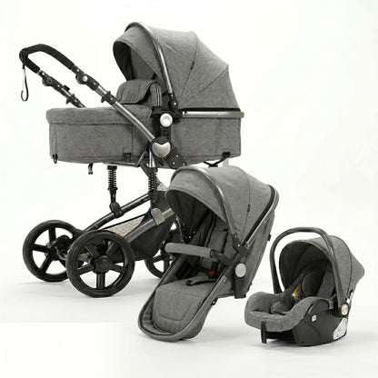 Strolla Confort - Poussette 3 en 1 Polyvalente avec Suspensions