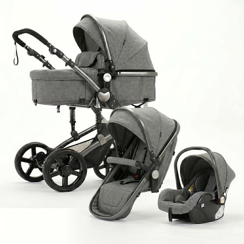 Strolla Confort - Poussette 3 en 1 Polyvalente avec Suspensions