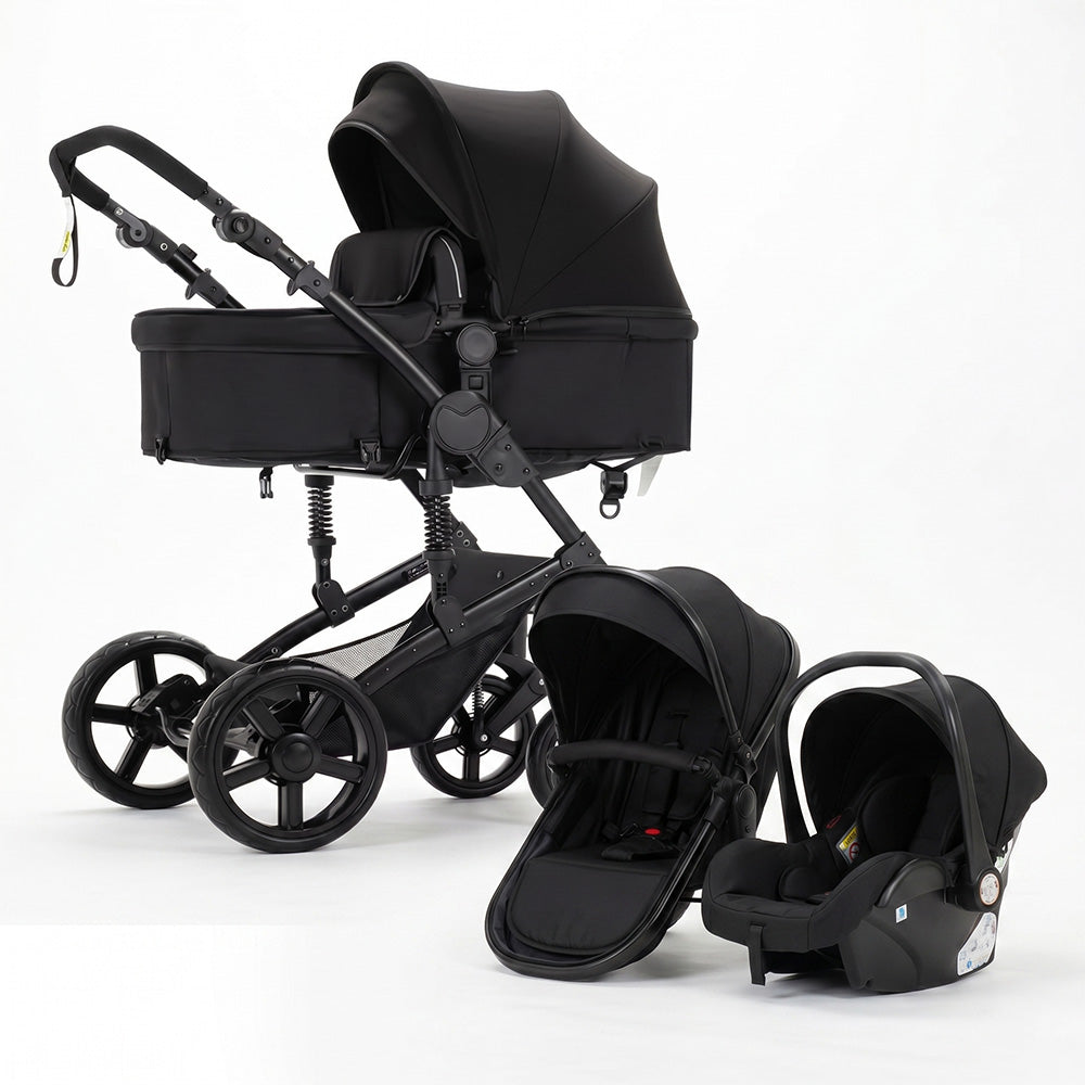Strolla Confort - Poussette 3 en 1 Polyvalente avec Suspensions