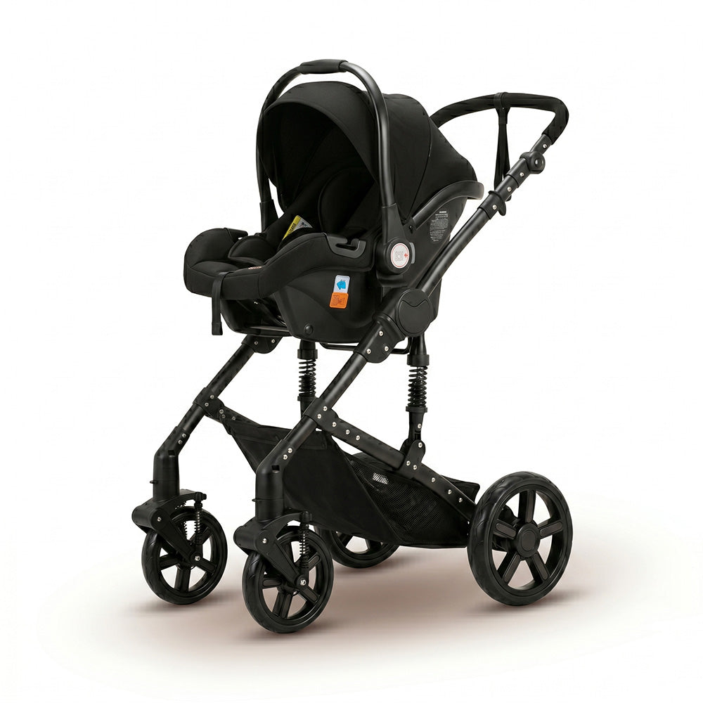 Strolla Confort - Poussette 3 en 1 Polyvalente avec Suspensions